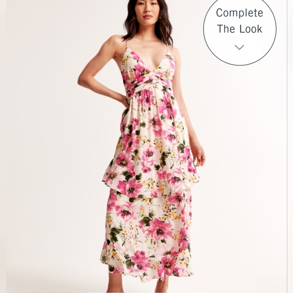 Abercrombie & Fitch Tiered Ruffle Maxi Dress - Picture 1 of 8